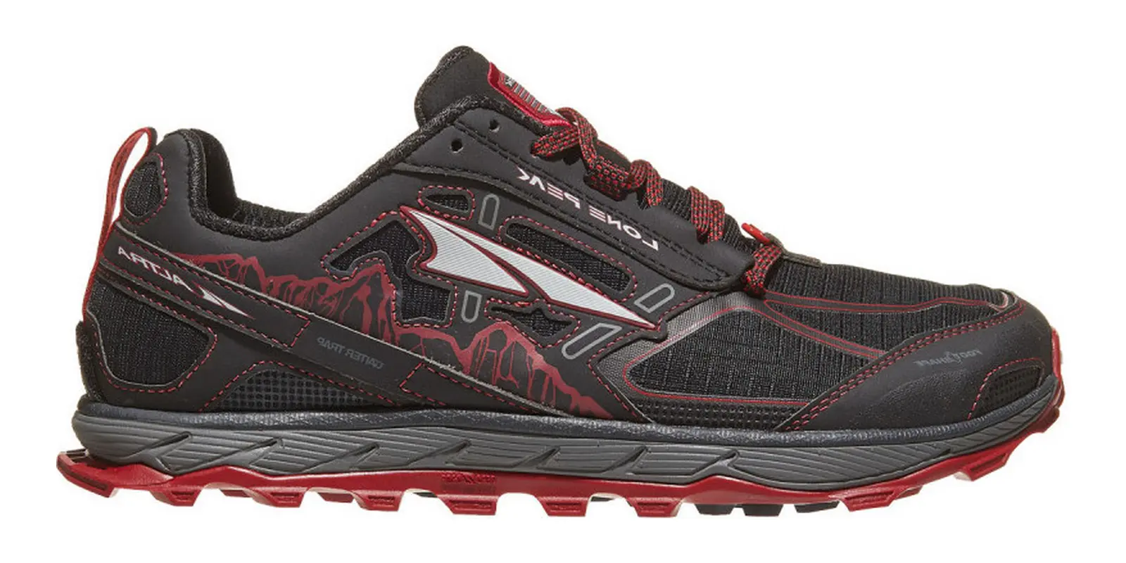 Altra Lone Peak 4.0 in Black / Red