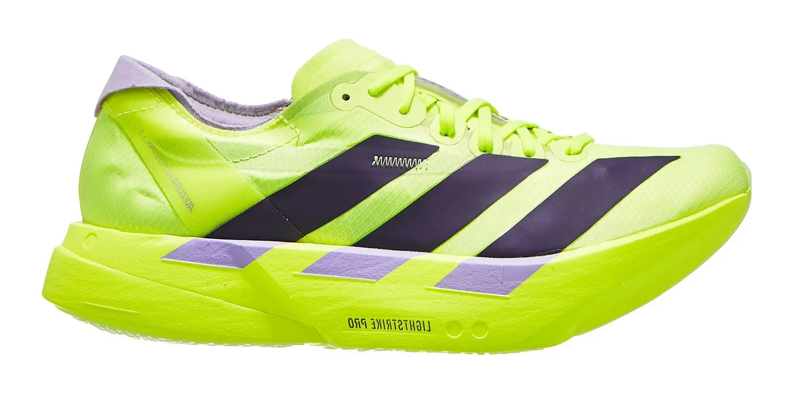 adidas adizero Adios 4 in Yellow / Plum