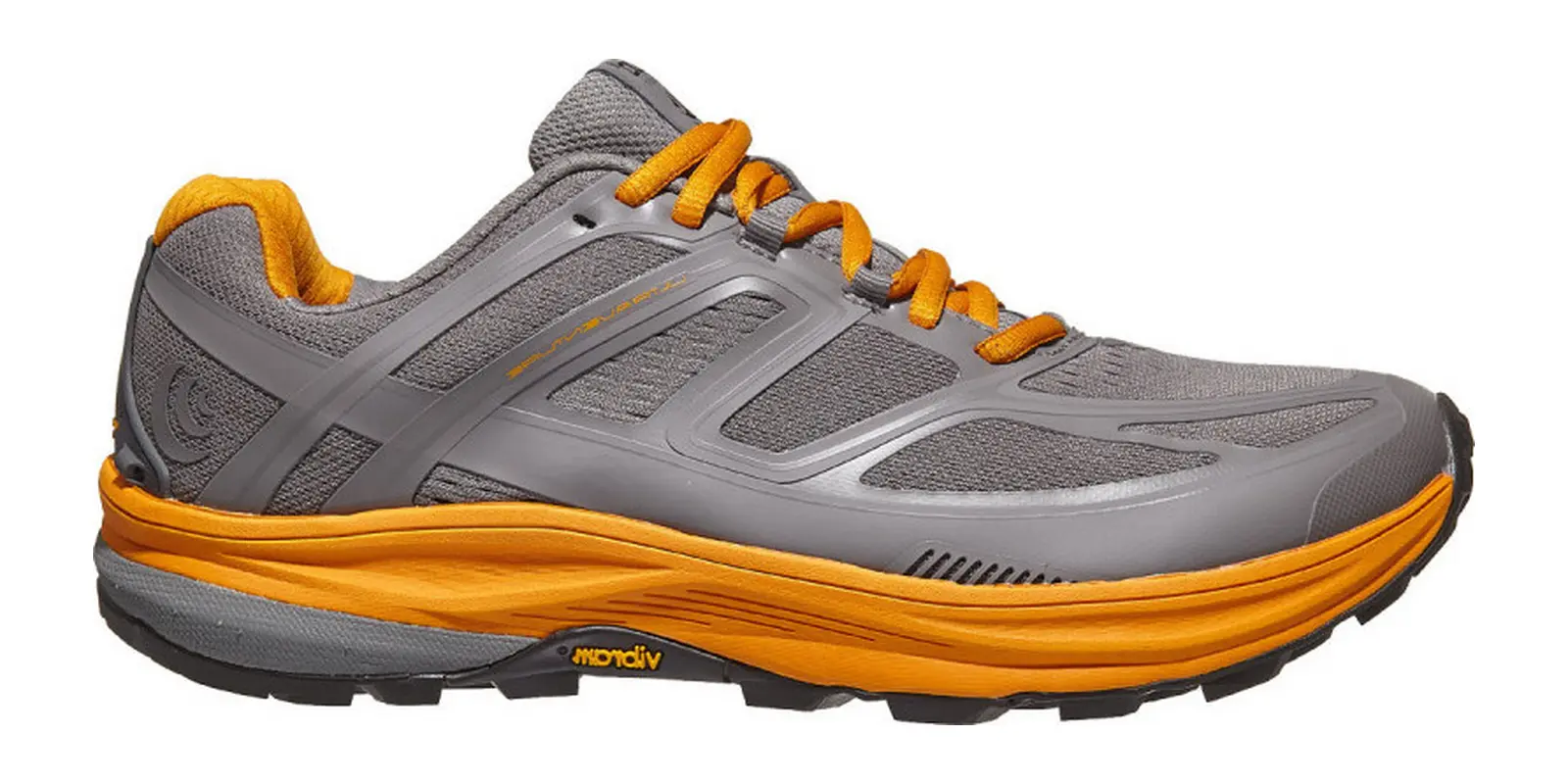 Topo Athletic Ultraventure in Grey / Gold