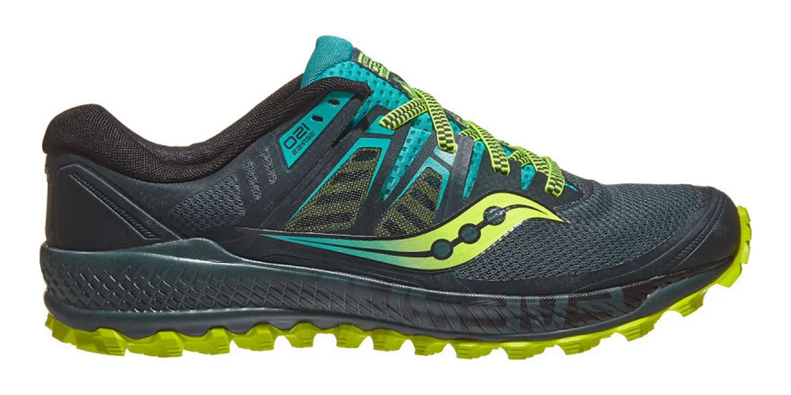 Saucony Peregrine ISO in Green / Teal