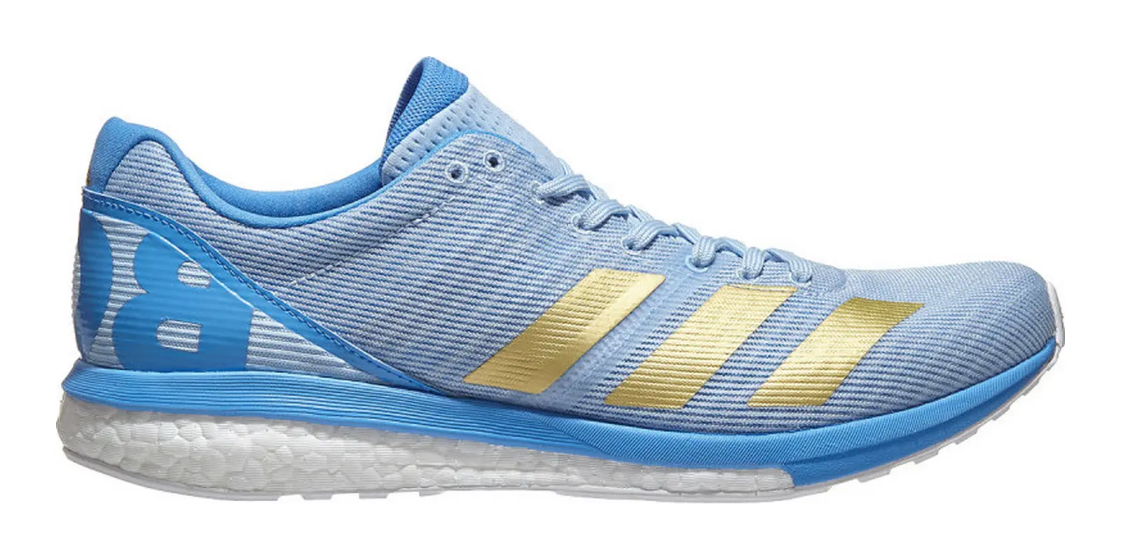 adidas adizero Boston 8 in Blue / Gold