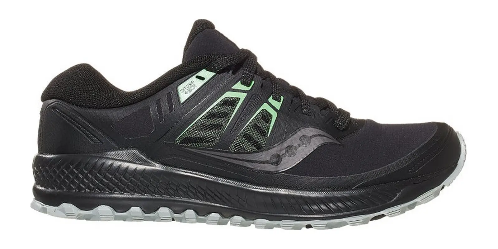 Saucony Peregrine ICE+ in Black / Green