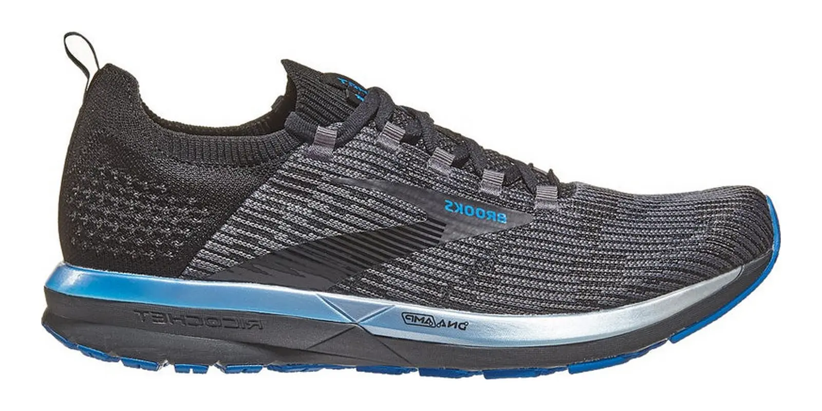 Brooks Ricochet 2 in Black / Grey / Blue