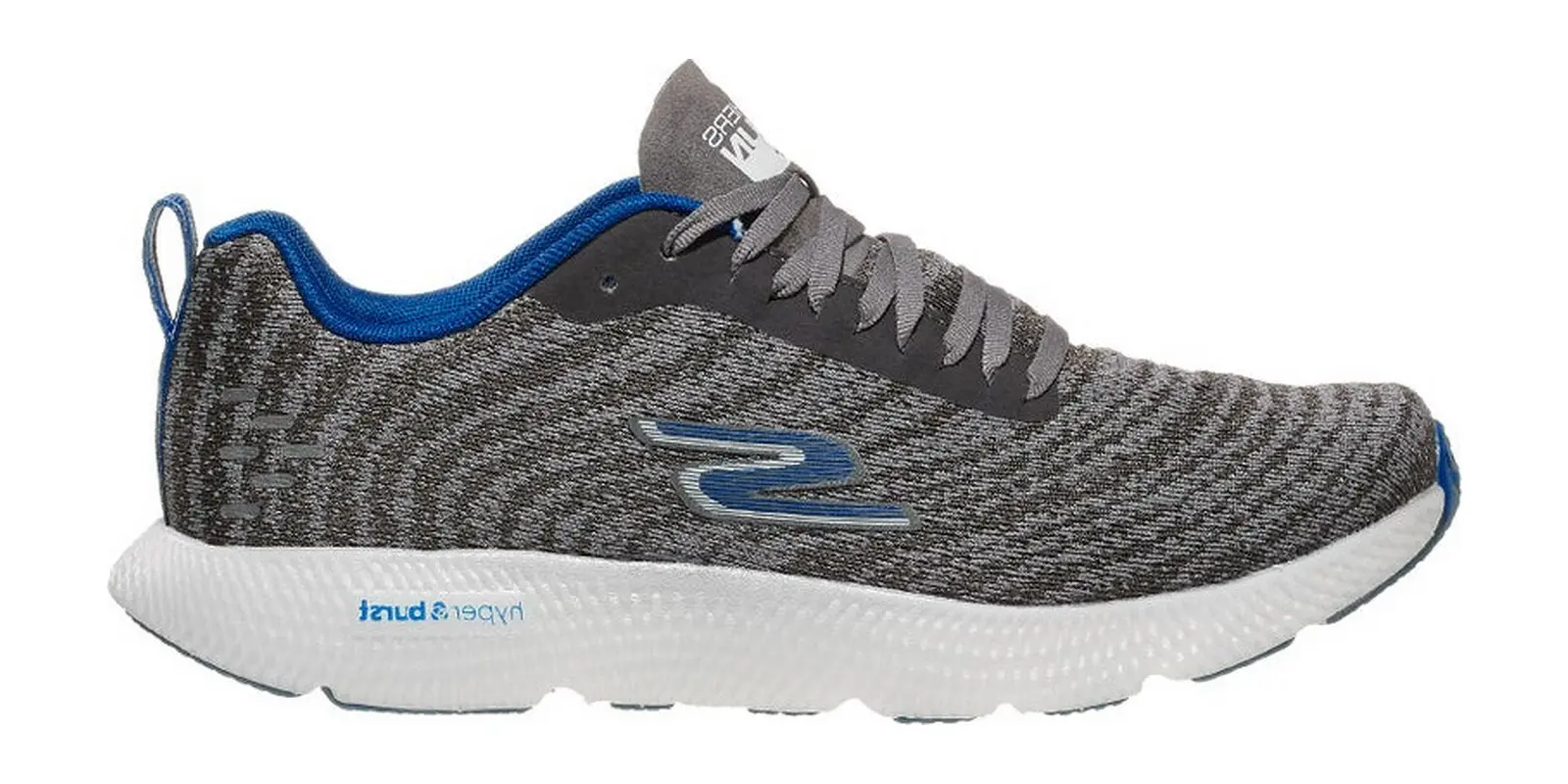 Skechers GOrun 7+ in Charcoal / Blue