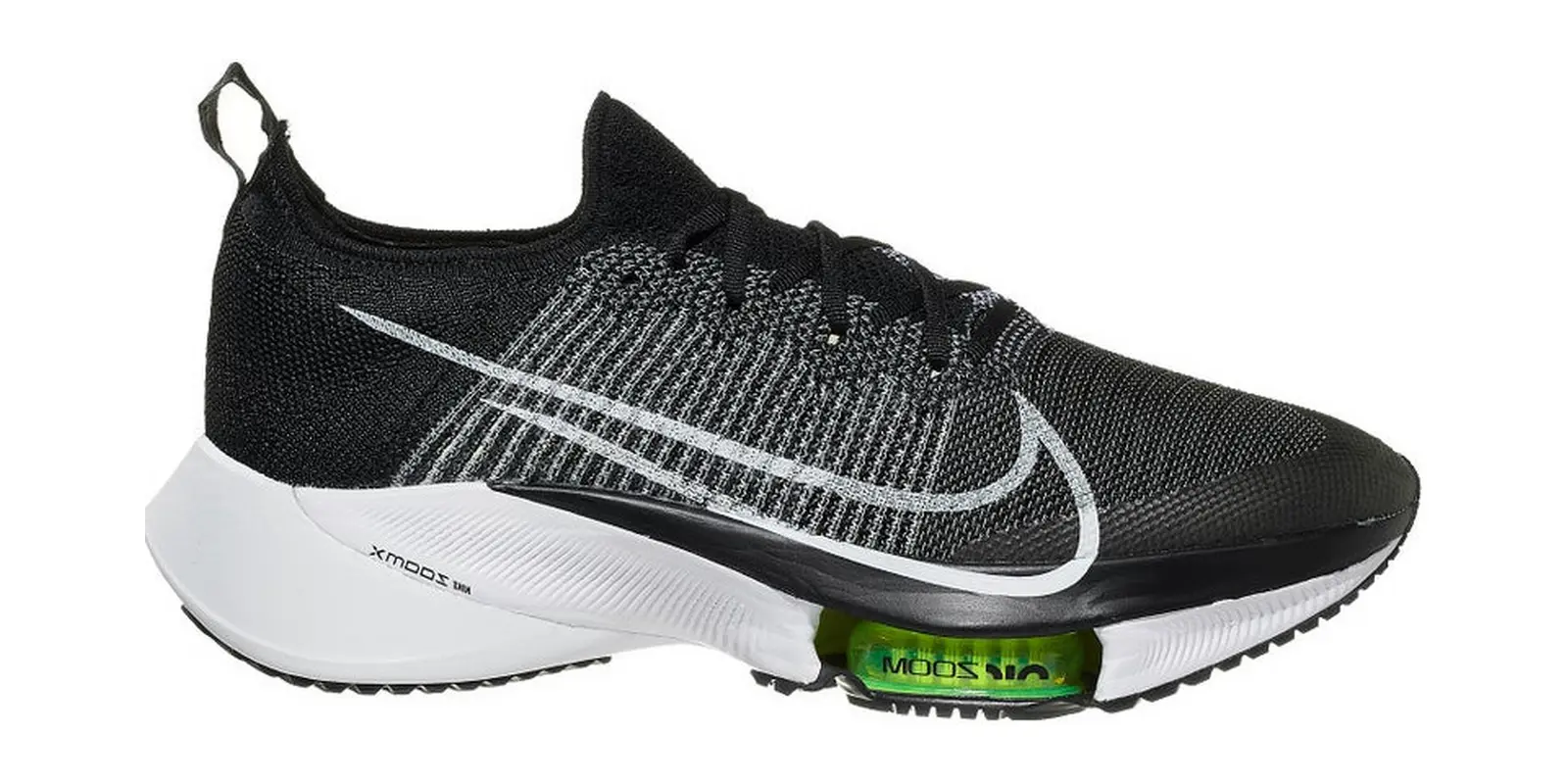Nike Air Zoom Tempo NEXT% in Black / White / Volt