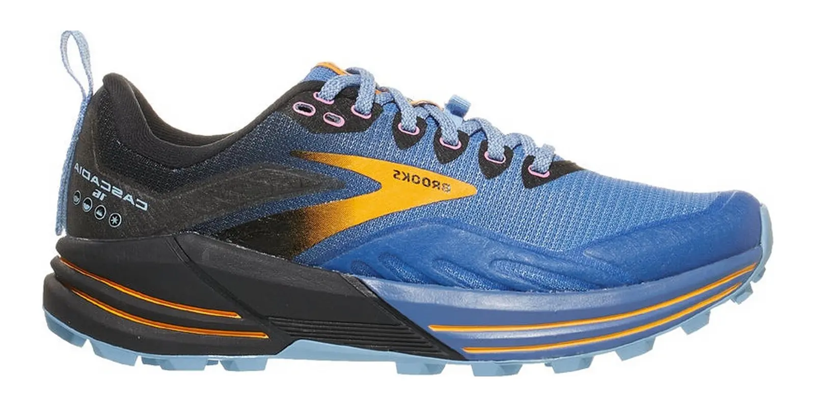 Brooks Cascadia 16 in Blue / Black / Yellow