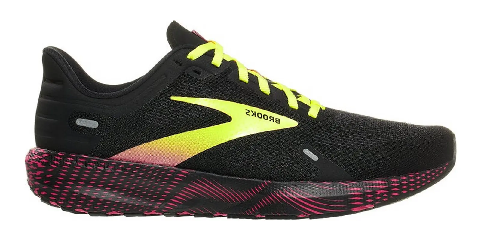 Brooks Launch 9 in Black / Pink / Yellow