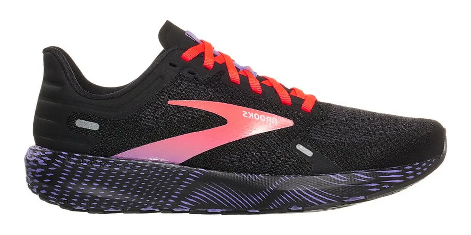 Brooks Launch 9 in Black / Coral / Purple
