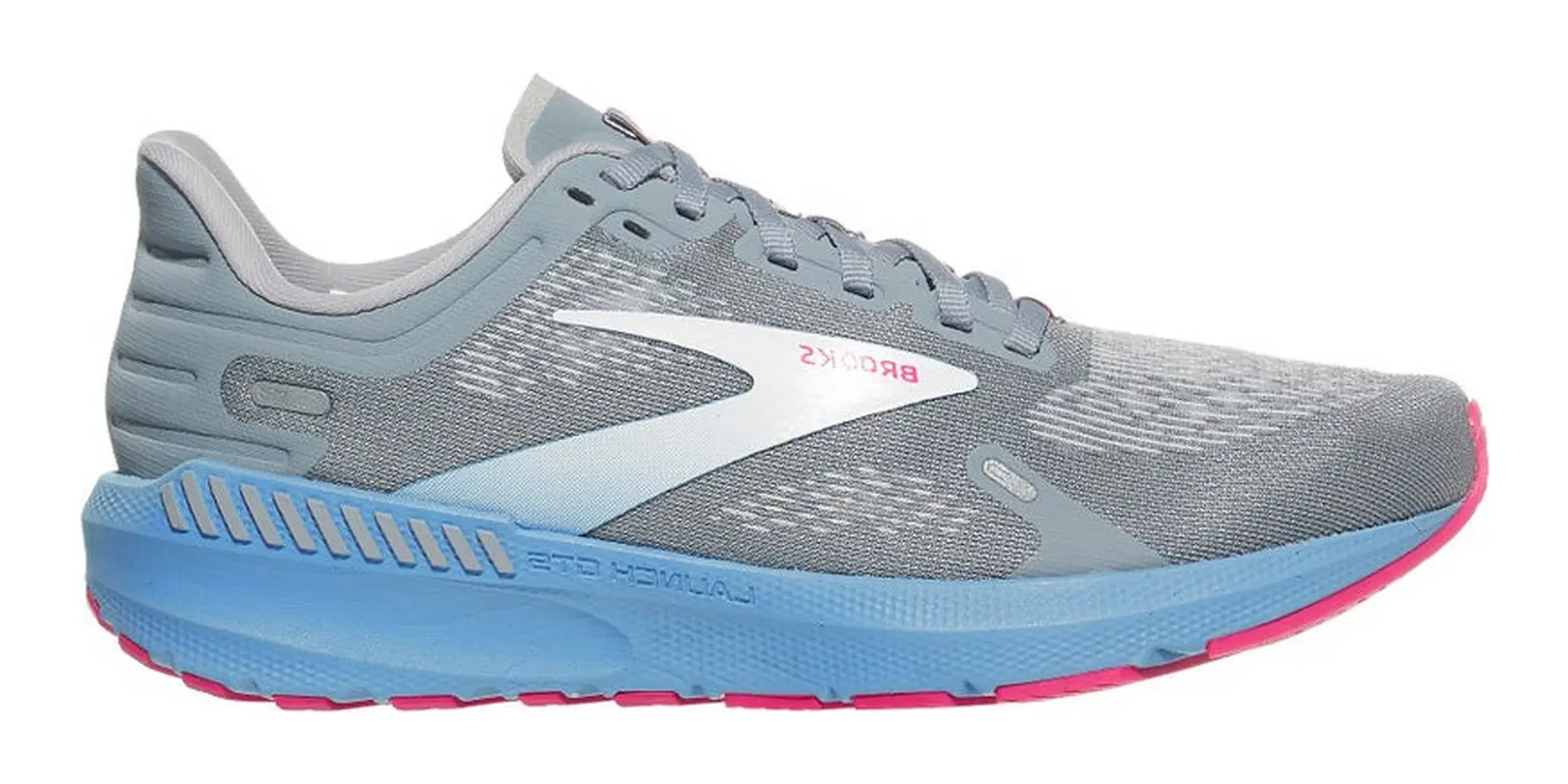 Brooks Launch GTS 9 in Grey / Blue / Pink