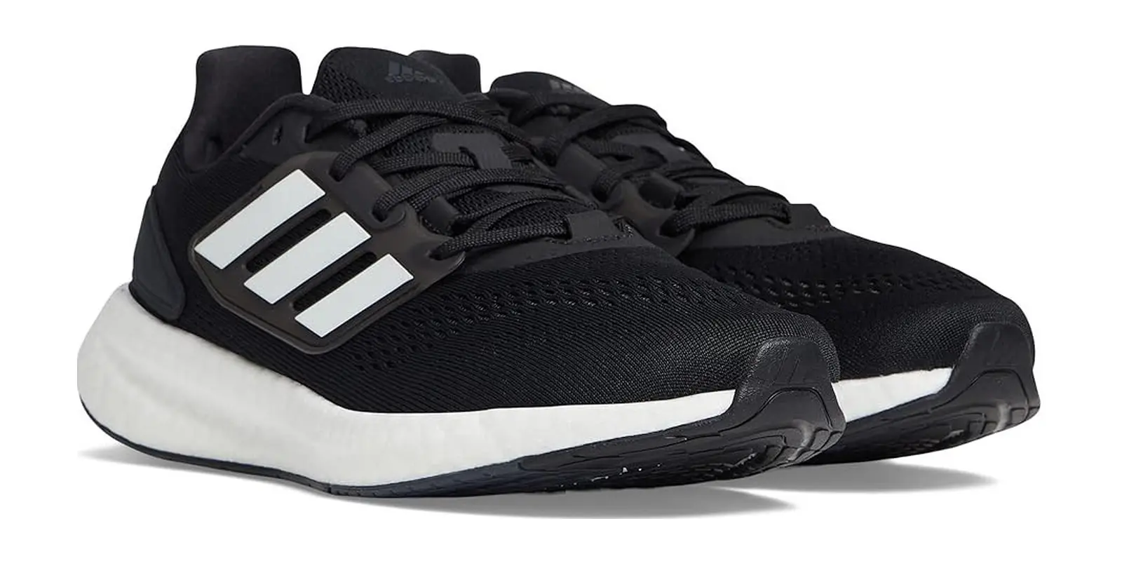 adidas Pureboost 22 in Black / White / Carbon