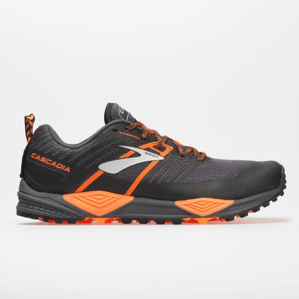 Brooks Cascadia 13 in Grey / Black / Orange