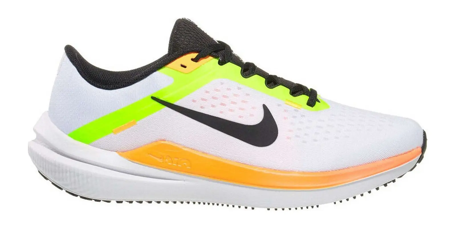 Nike Winflo 10 in White / Black / Volt / Orange