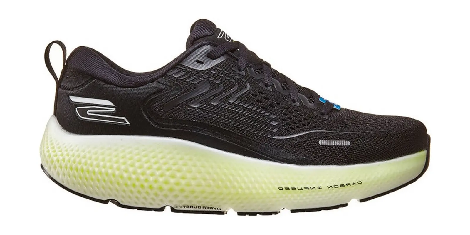 Skechers GOrun Max Road 6 in Black / Lime
