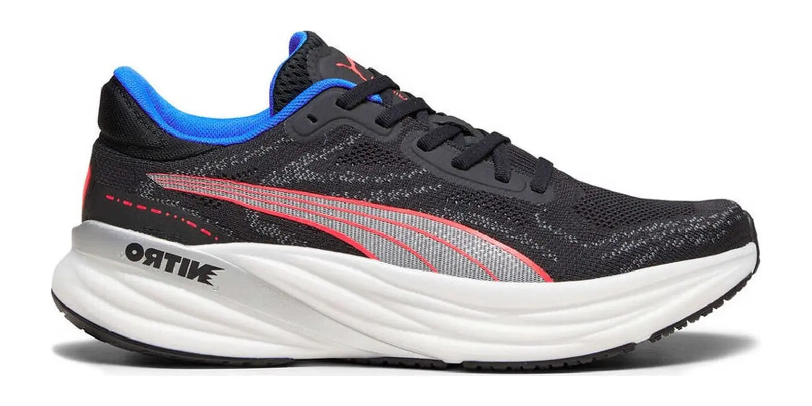PUMA Magnify Nitro 2 in Black / Fire / Blue