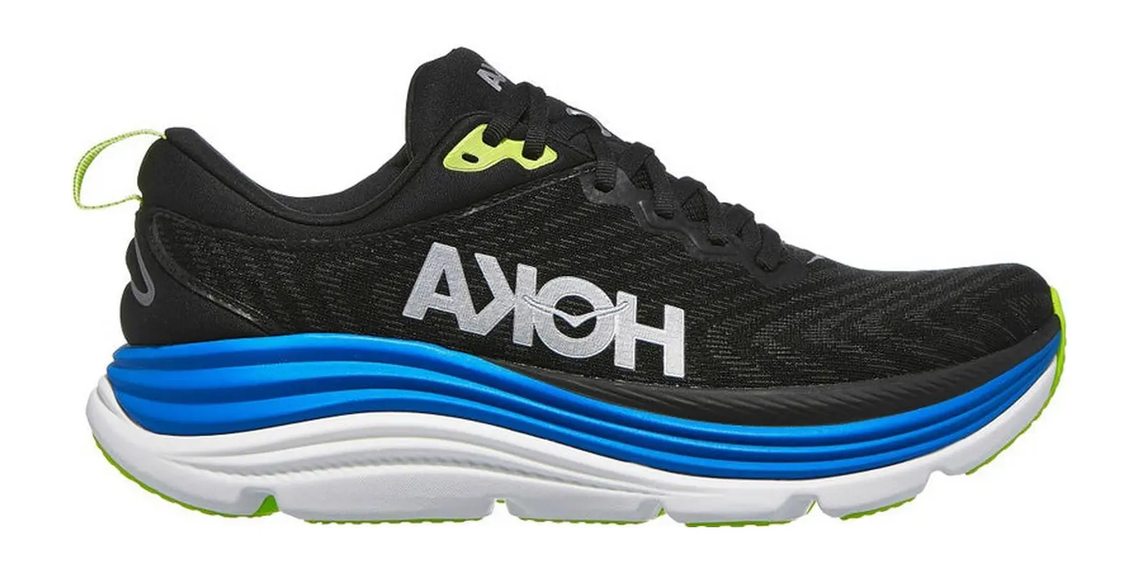 HOKA Gaviota 5 in Black / Electric