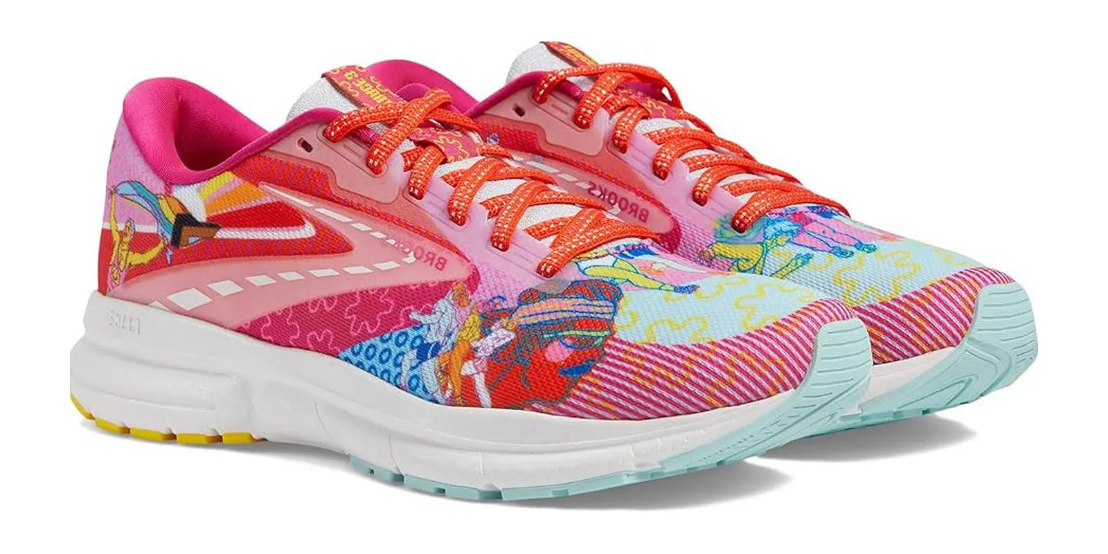Brooks Trace 3 in Pink / Blue / Yellow