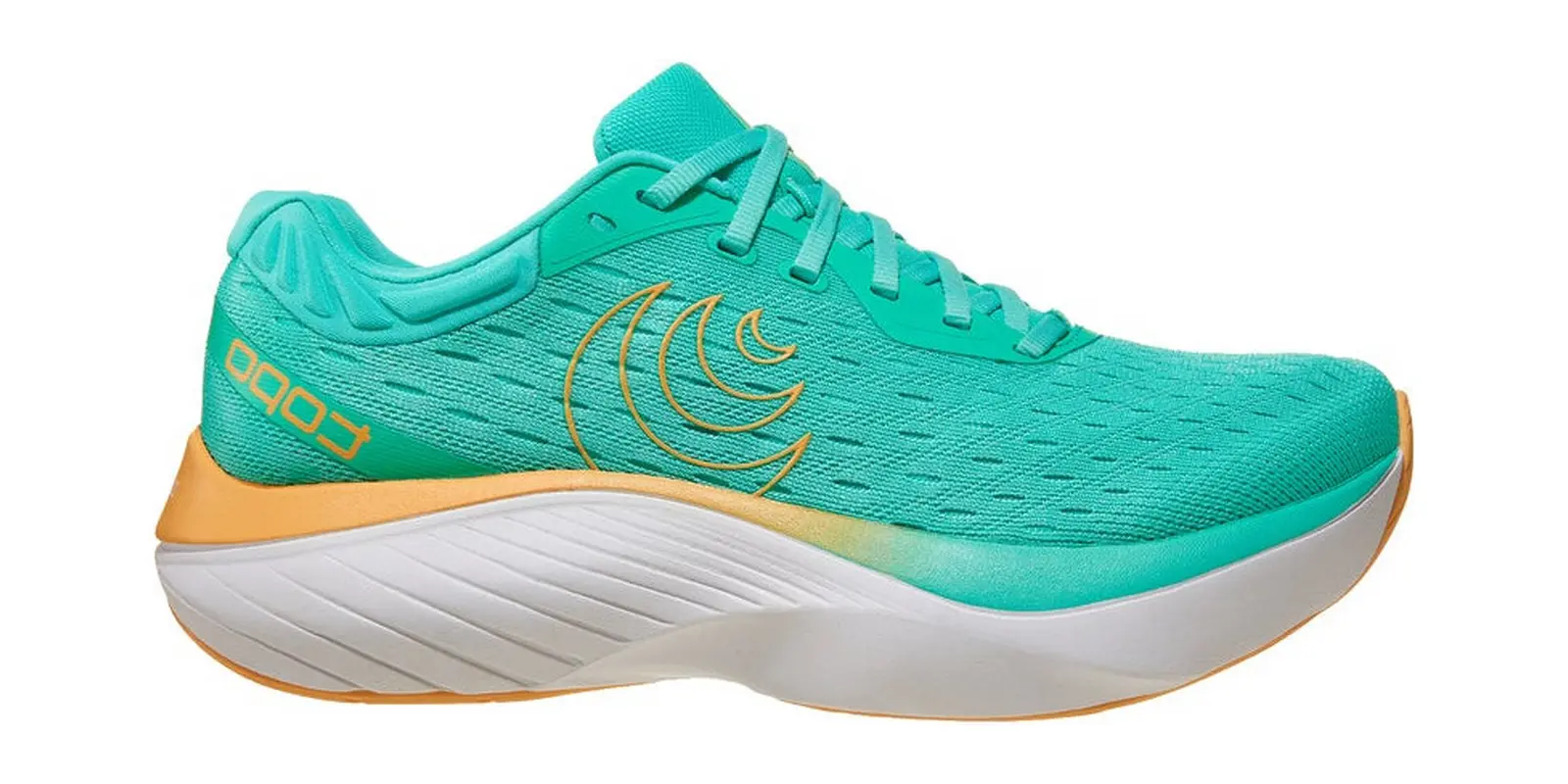 Topo Athletic Atmos in Green / Orange