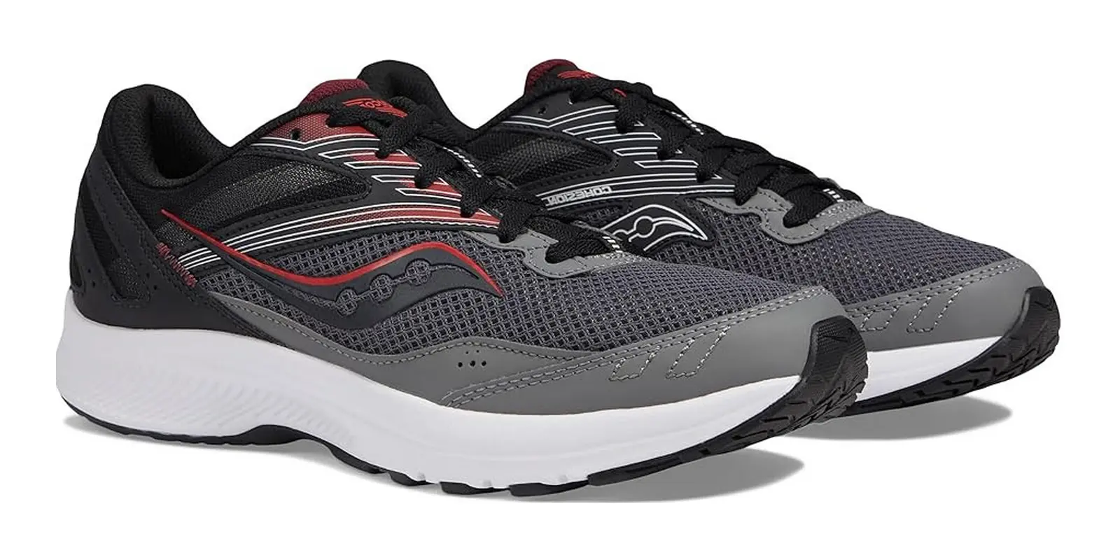 Saucony Cohesion 15 in Charcoal / Red