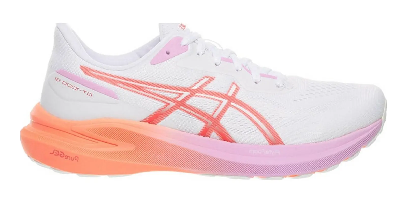 ASICS GT-1000 13 in White / Coral
