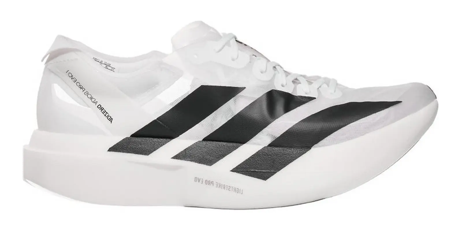 adidas adizero Adios Pro Evo 1 in White / Black