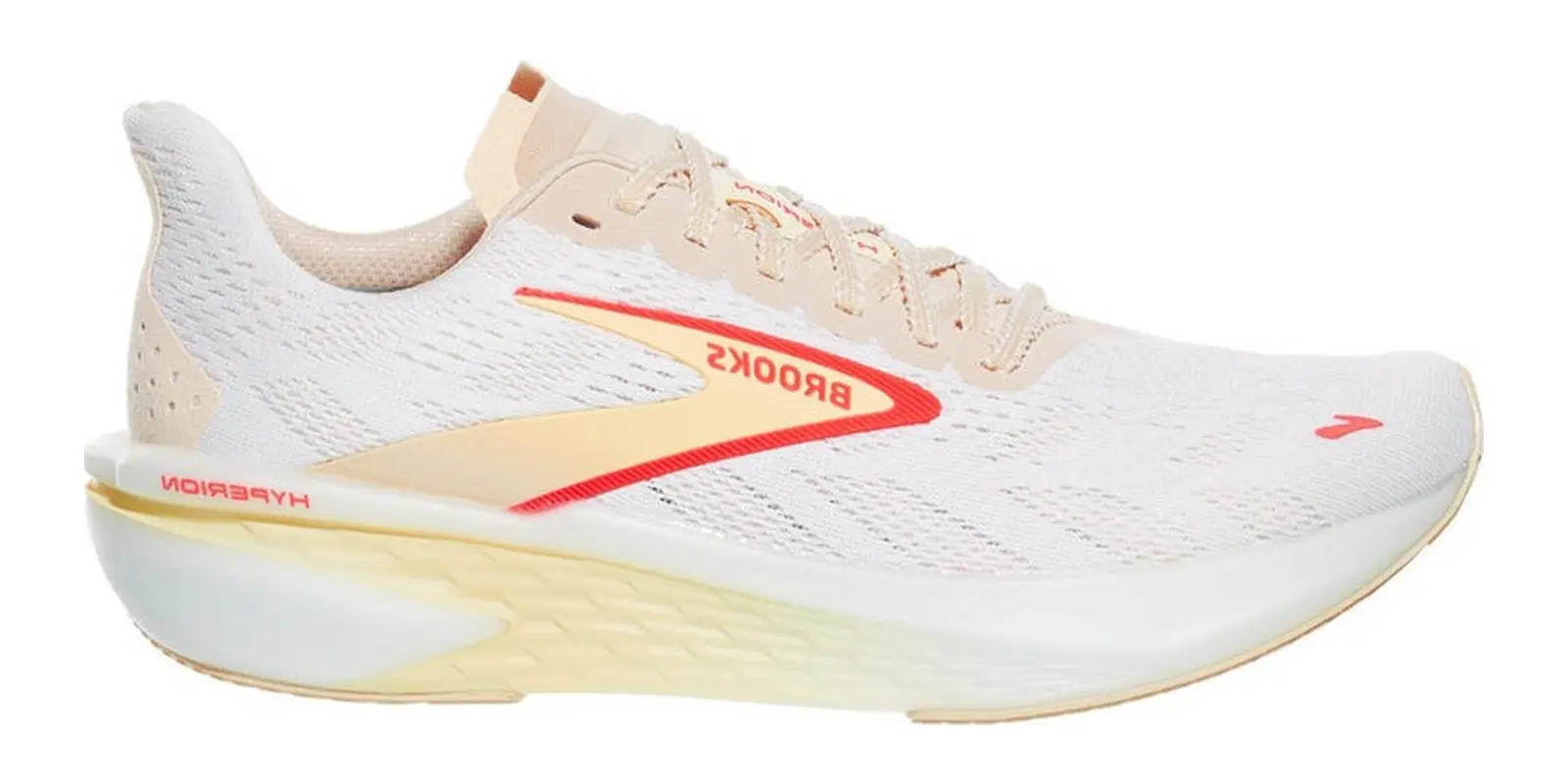 Brooks Hyperion 2 in White / Peach / Coral