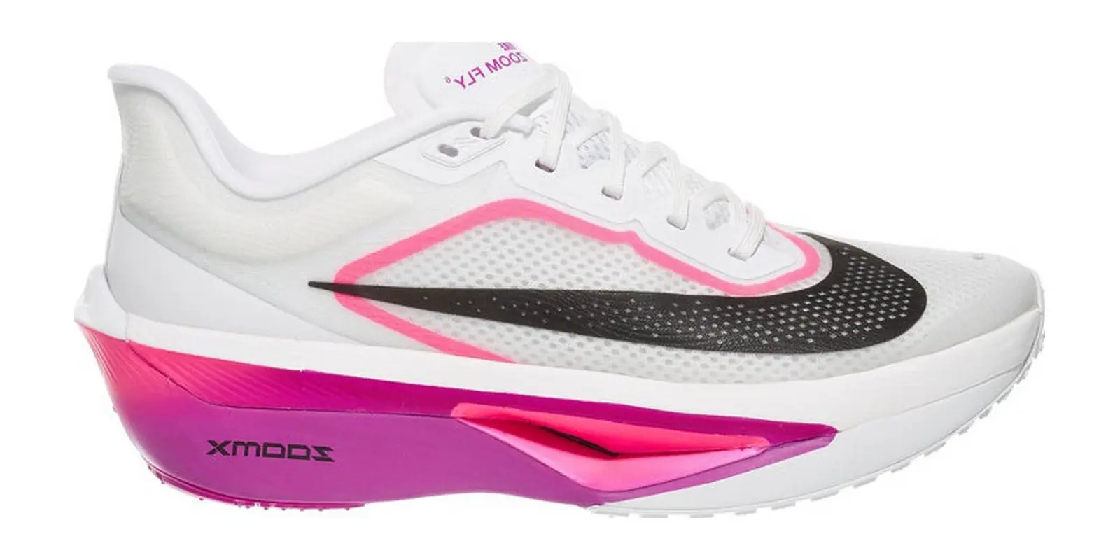 Nike Zoom Fly 6 in White / Black / Grape / Pink