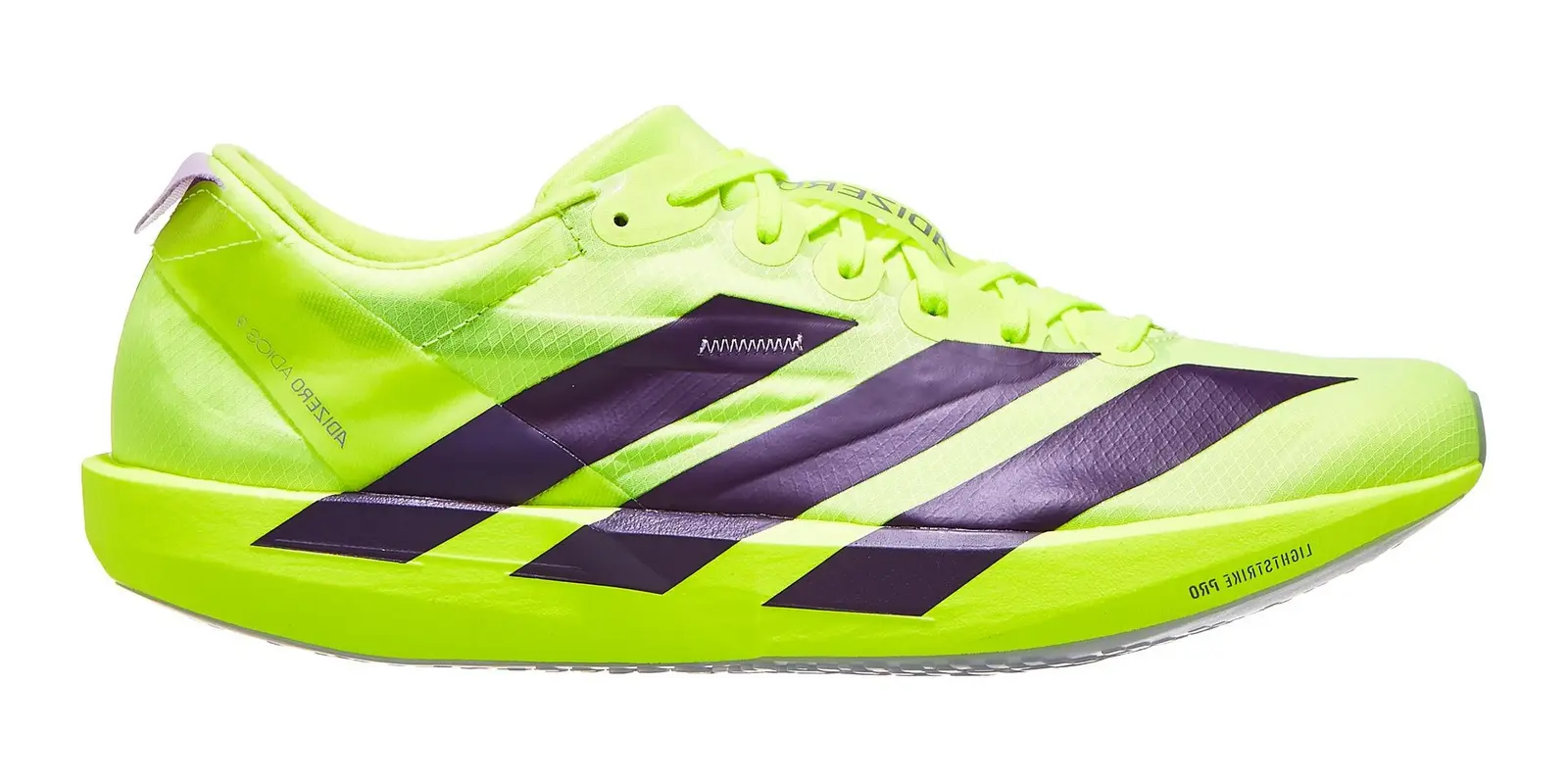 adidas adizero Adios 9 in Yellow / Plum