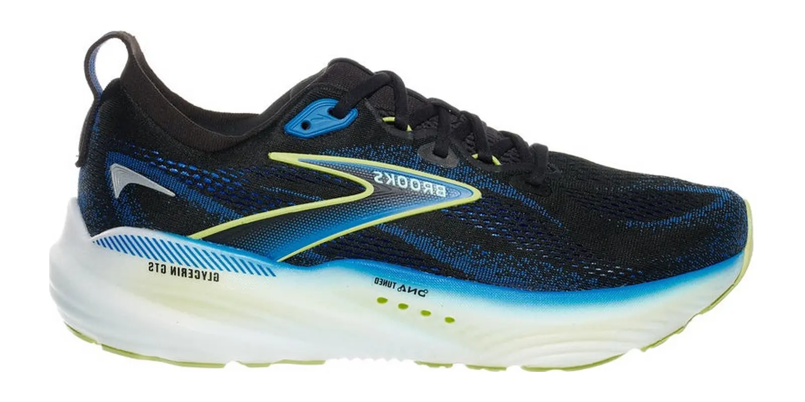 Brooks Glycerin GTS 22 in Black / Cobalt / Yellow