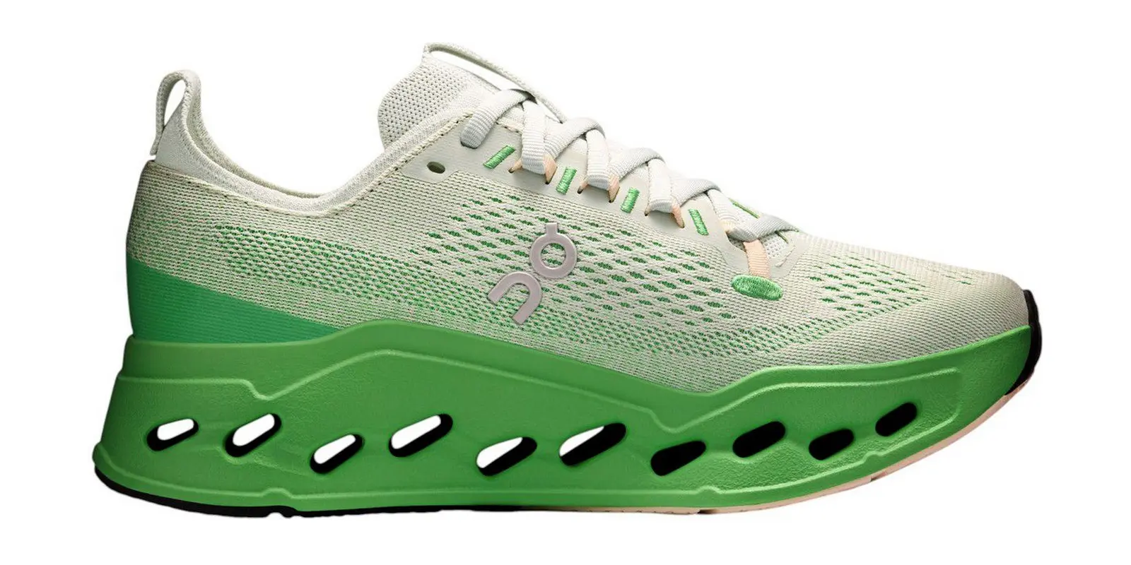 On Cloudsurfer Max in Grey / Green