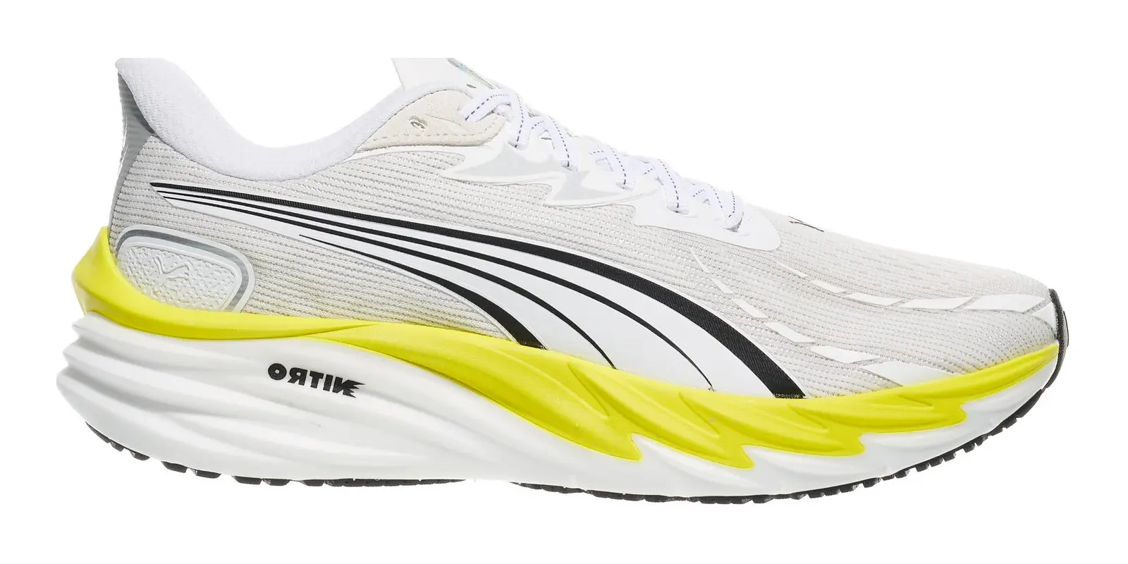 PUMA Velocity Nitro 4 in White / Lux Lime