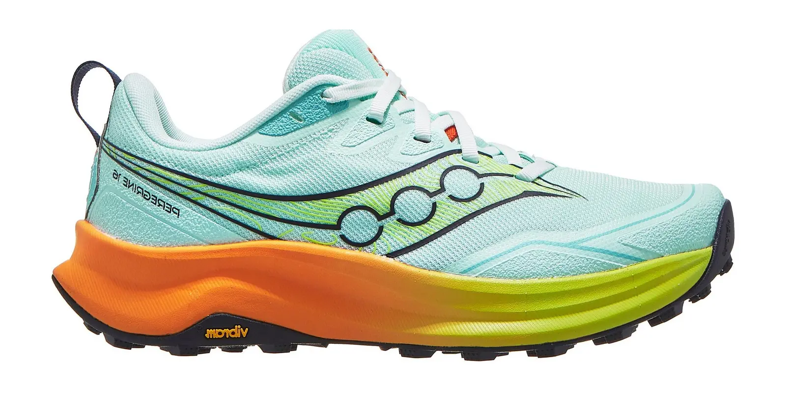 Saucony Peregrine 16 in Aqua / Citron