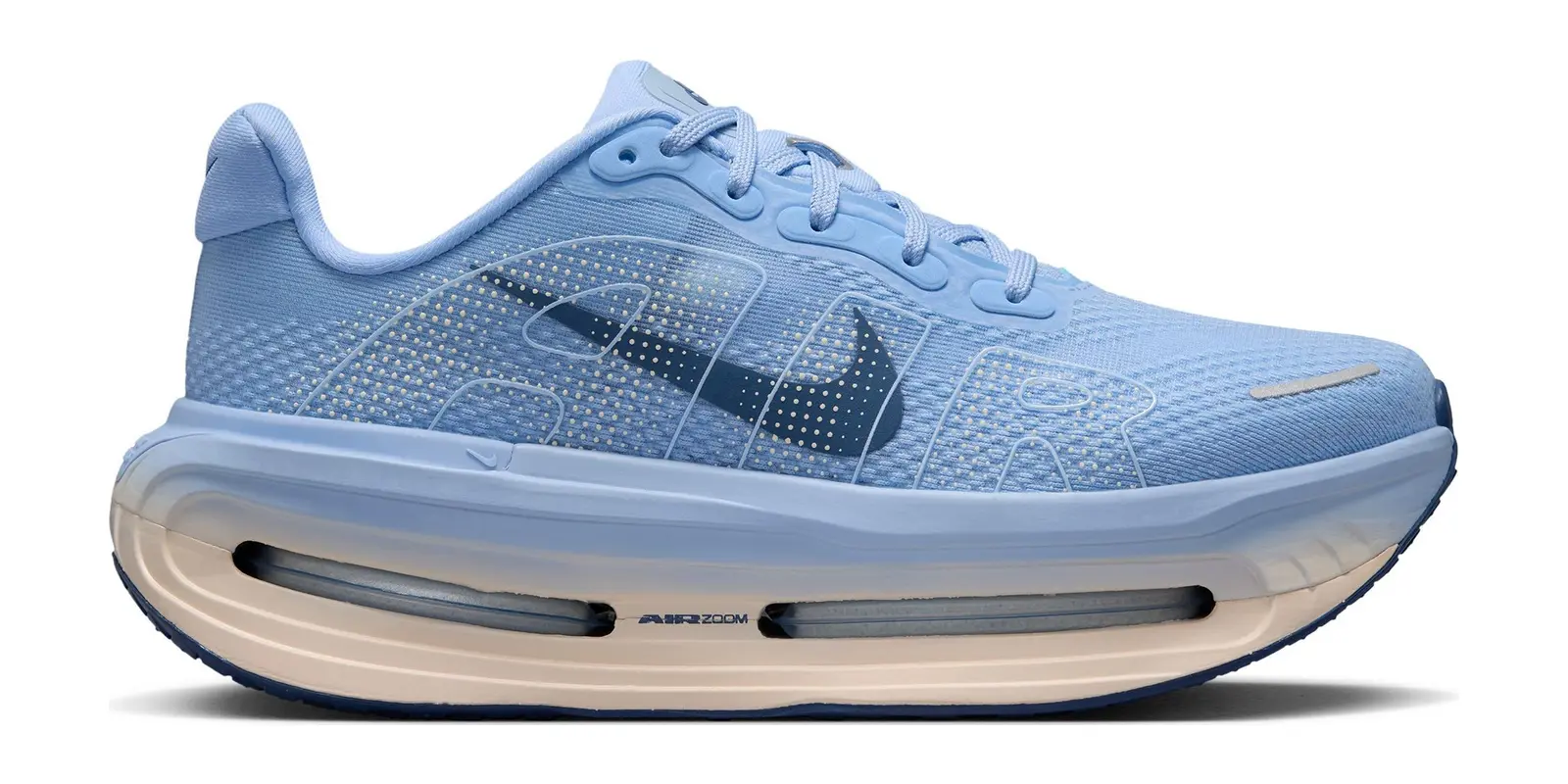 Nike Vomero Premium in Aluminum / Mystic Navy-Barely Orange