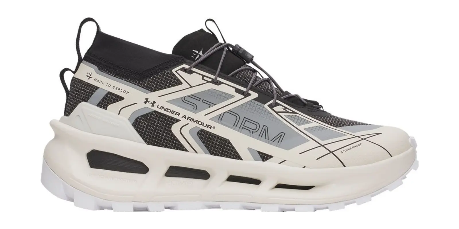 Under Armour Explor Trail in Summit White / Black / White