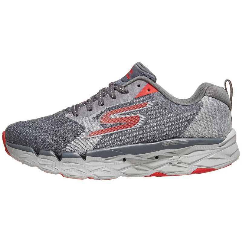 Skechers GOrun Maxroad 3 Ultra in Charcoal / Red