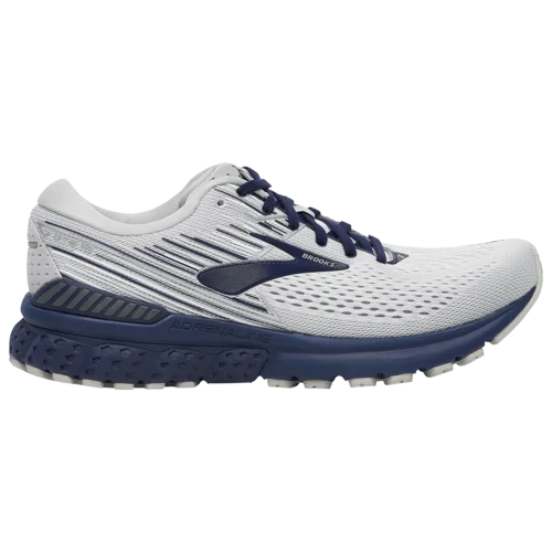 Brooks Adrenaline GTS 19 in White / Grey / Navy