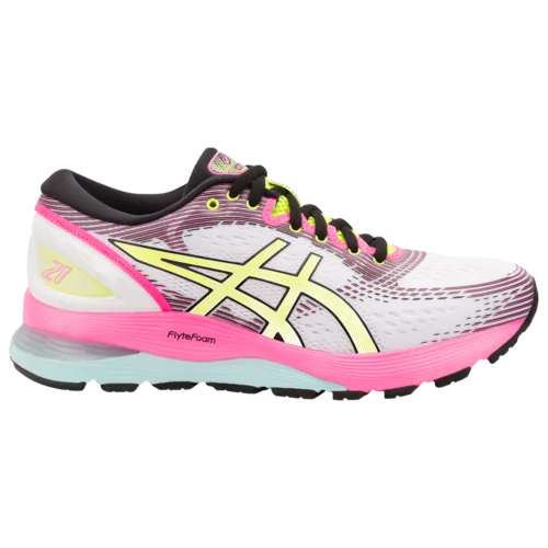ASICS GEL-Nimbus 21 in Pink / White