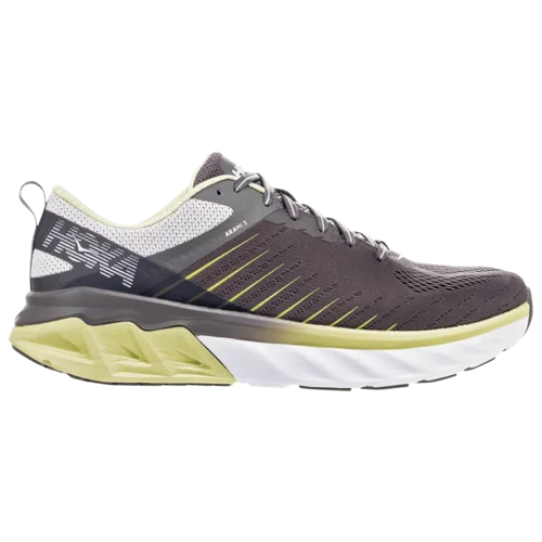 HOKA Arahi 3 in Grey / Lime