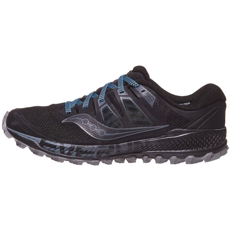 Saucony Peregrine ISO in Black / Grey