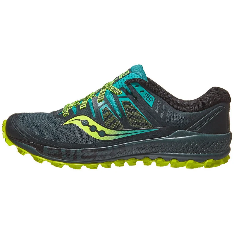 Saucony Peregrine ISO in Green / Teal