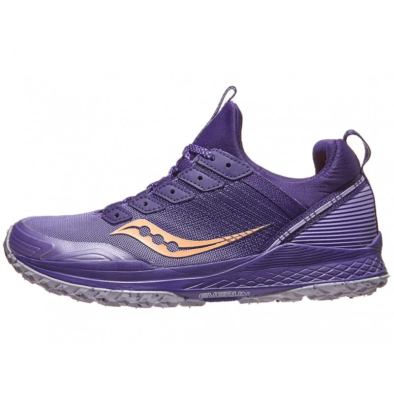 Saucony Mad River TR in Purple / Peach