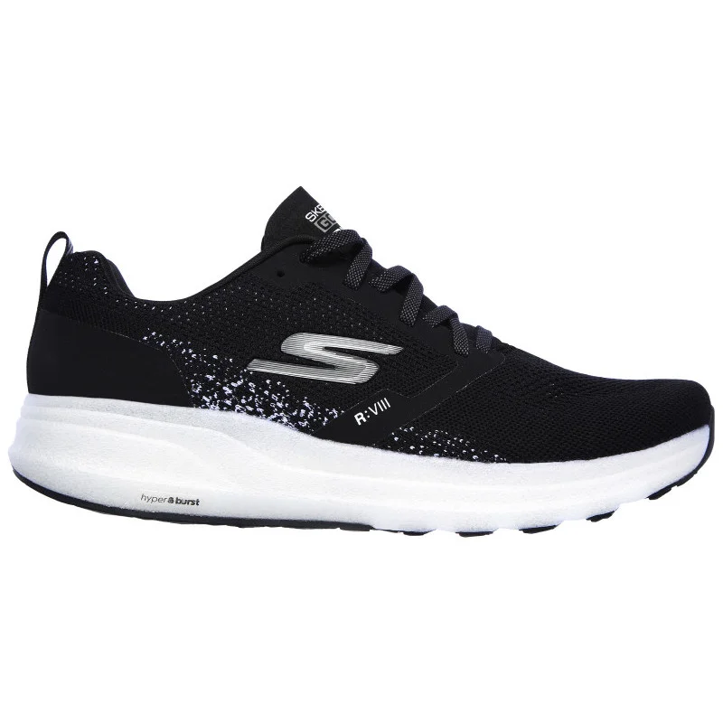 Skechers GOrun Ride 8 Hyper in Black / White