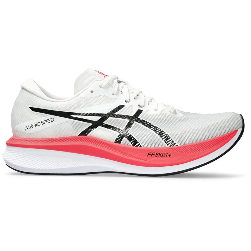 ASICS Magic Speed 3 in White / Black