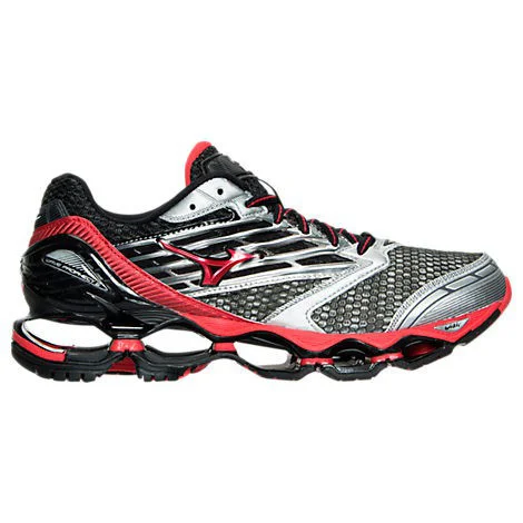 Mizuno Wave Prophecy 5 in Grey / Red