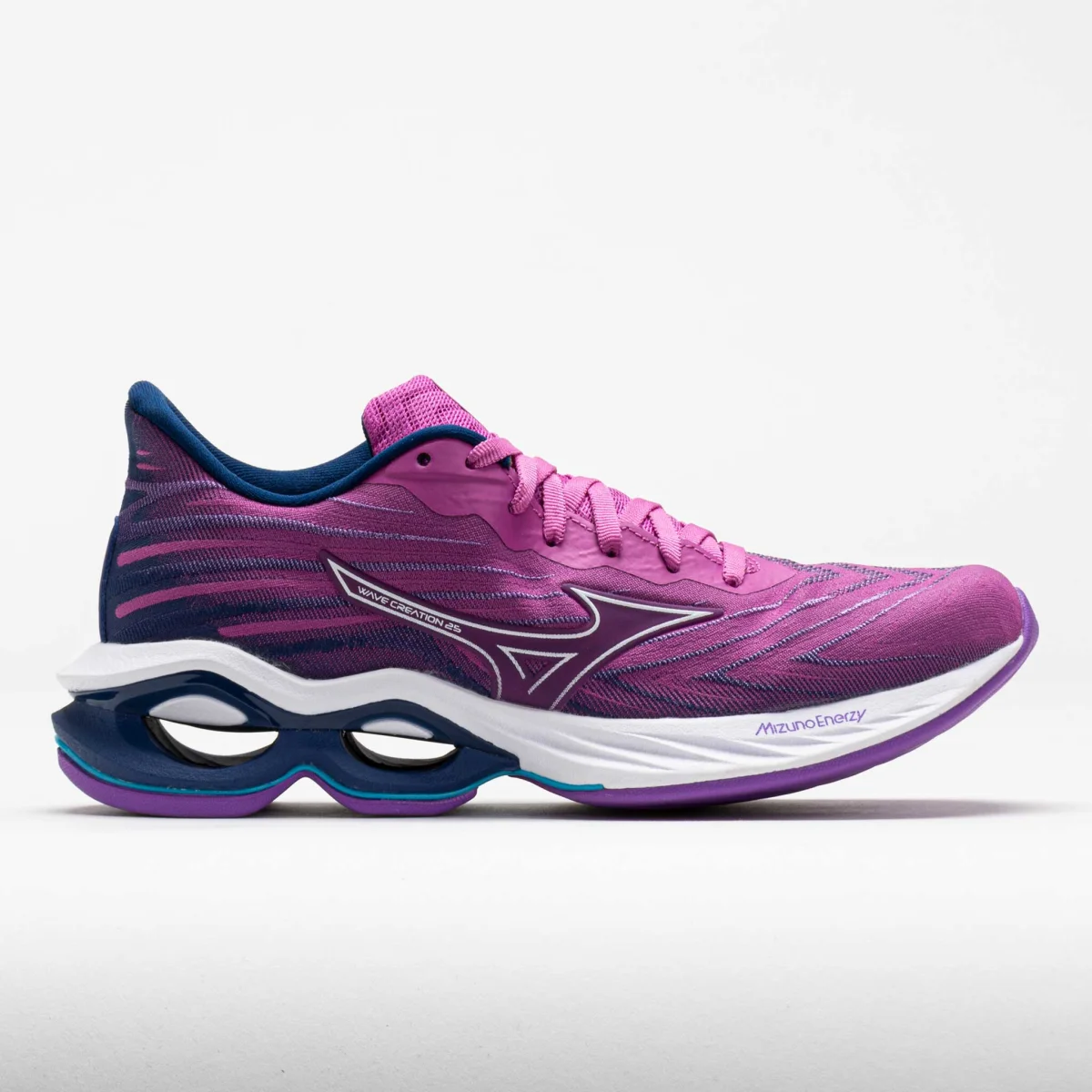 Mizuno Wave Creation 25 in Rosebudnavy