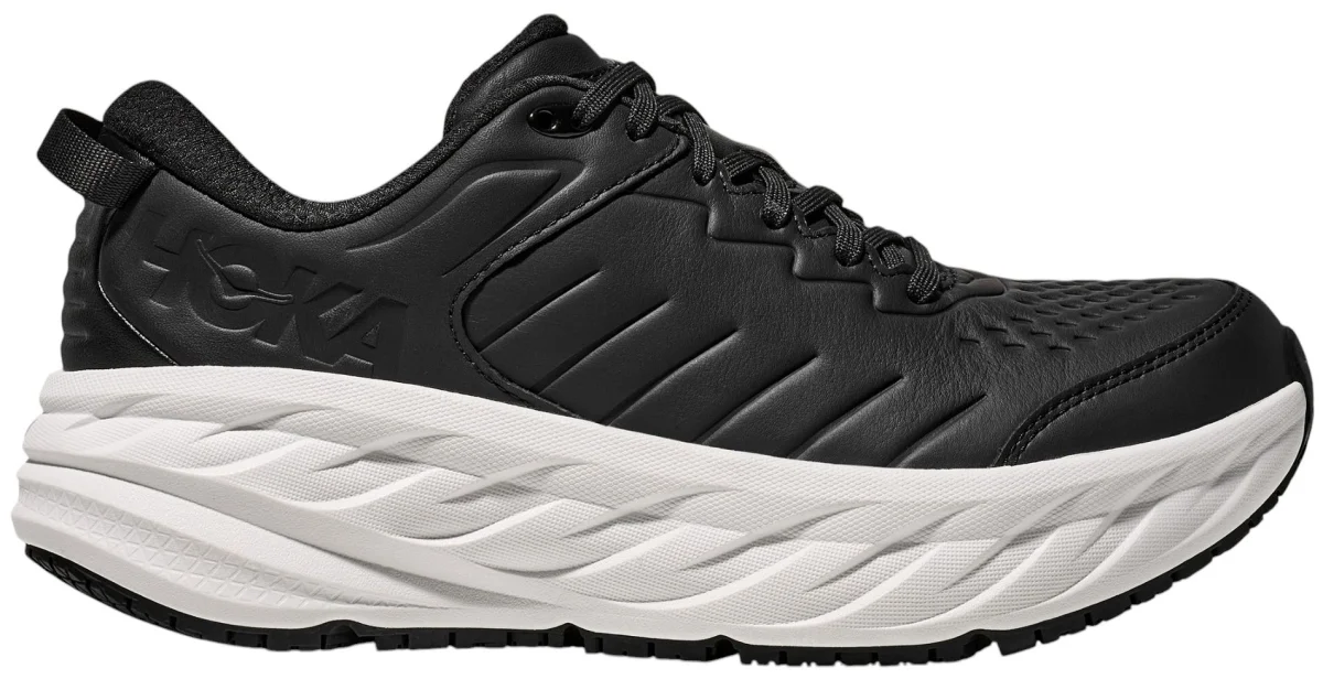 HOKA Bondi SR in Black / White