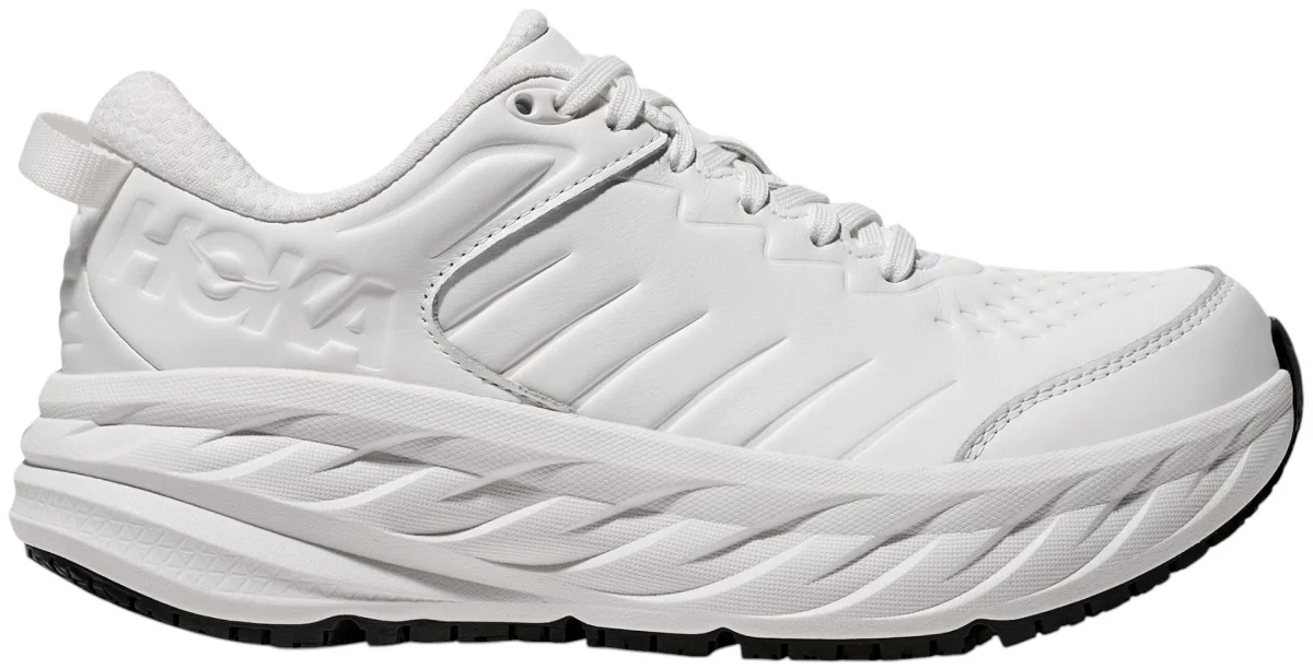 HOKA Bondi SR in Black / White