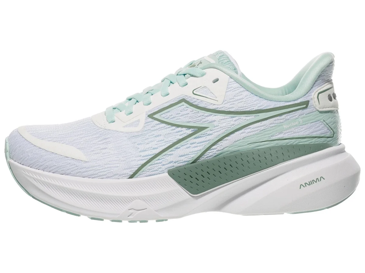 Diadora Nucleo in White / Pastel Blue