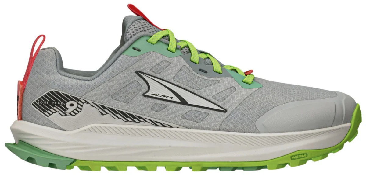 Altra Lone Peak 9 in Grey / Lime