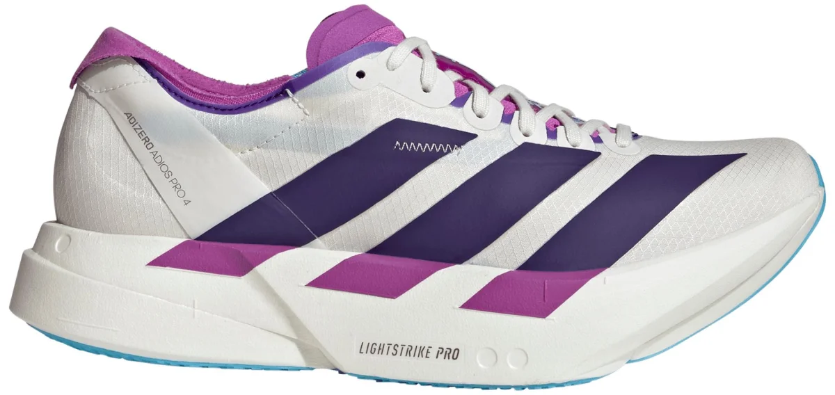 adidas adizero Adios 4 in Blue / White / Purple