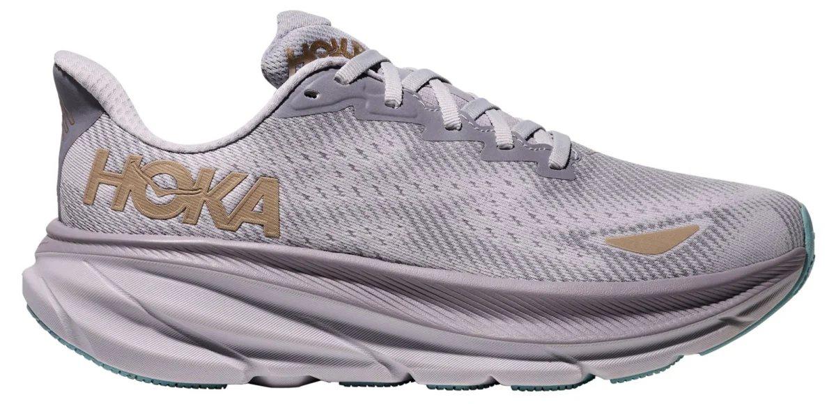 HOKA Clifton 9 in Foggy Grey